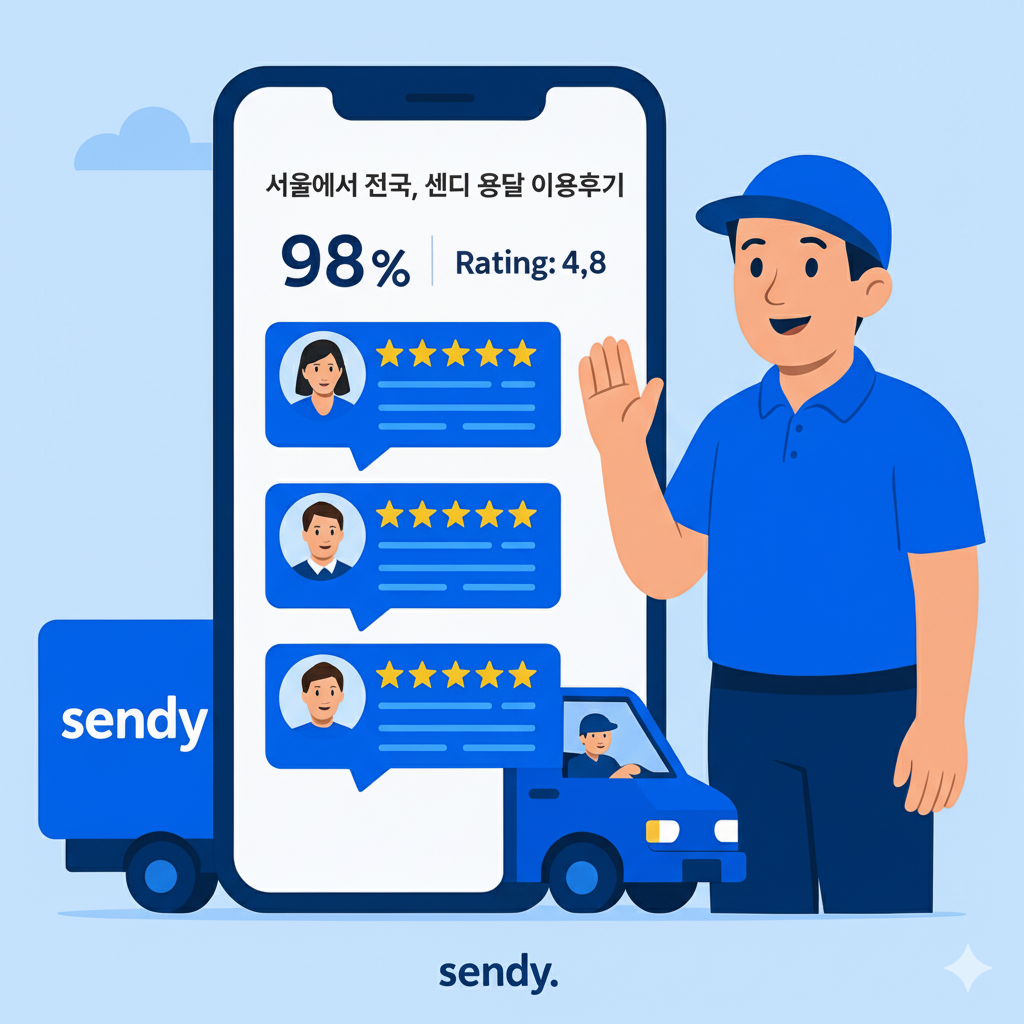 서울용달 후기 평점 4.8점, 센디를 선택한 진짜 이유는? 4