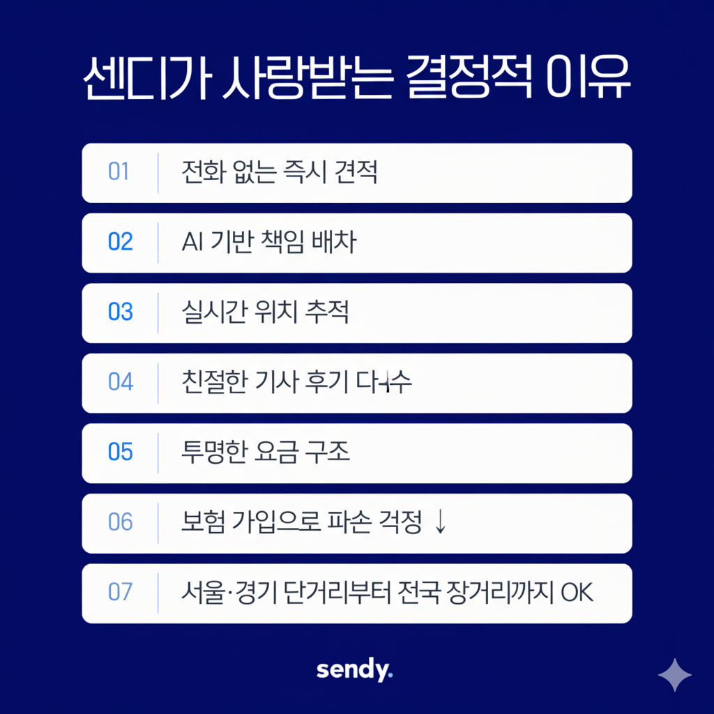 서울용달 후기 평점 4.8점, 센디를 선택한 진짜 이유는? 8