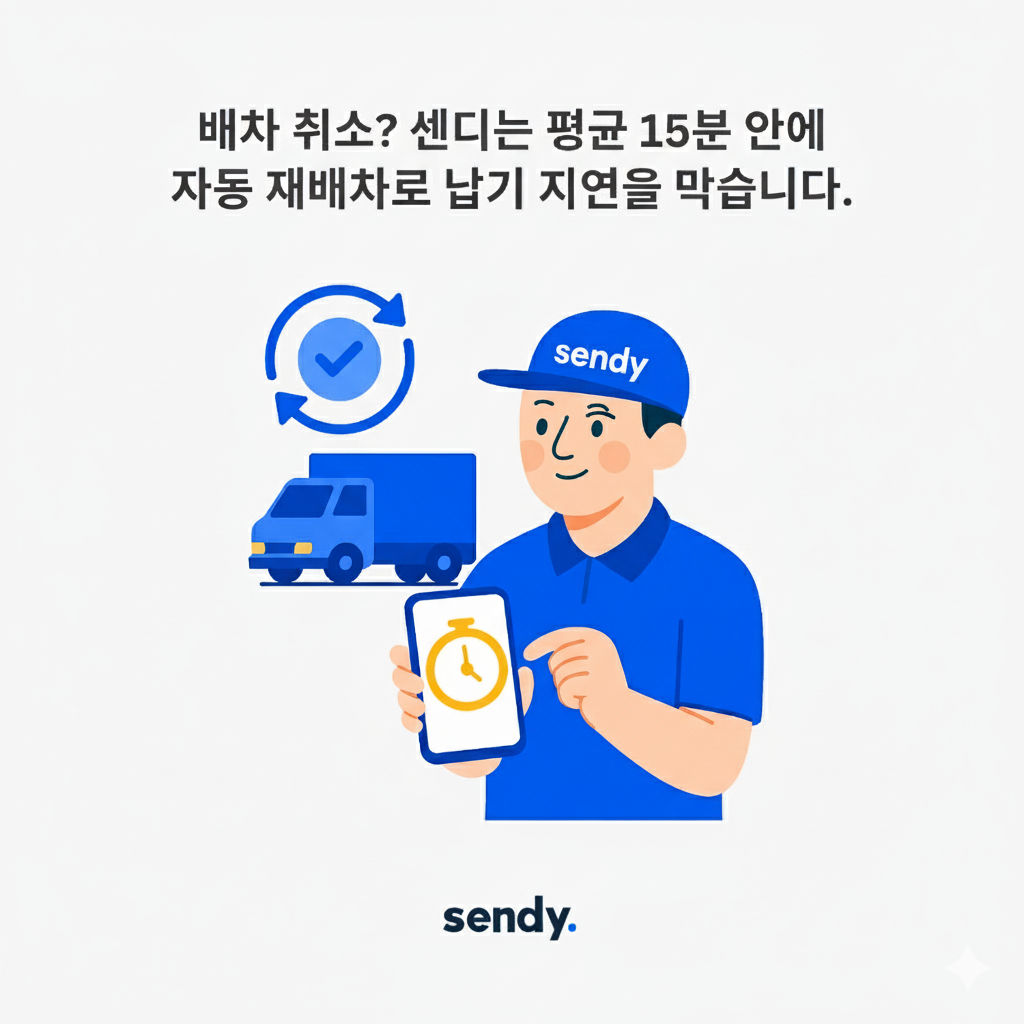 센디 야간배송 DX 도입 효과 | 비용 절감·KPI 개선·리스크 관리까지 3