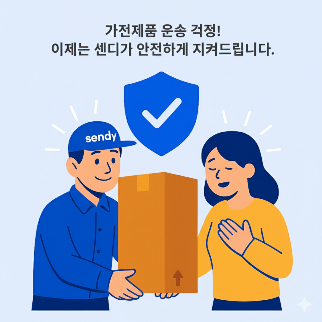 안전한 배송 서비스 홍보 이미지
